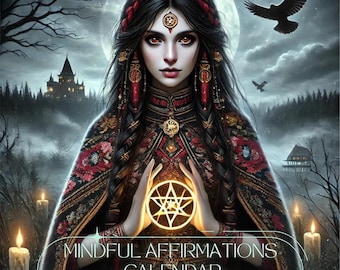 2026 Witches Voice Tarot Calendar – 12-Month Affirmation Wall Calendar by Clover Enchanted Studio