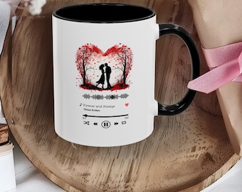 Taza de café romántica, regalo de San Valentín para parejas, linda taza de amor para él y para ella, regalo de aniversario, taza con diseño de corazón, lindo regalo para pareja