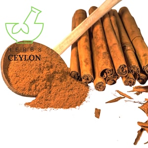 100% Organic Ceylon Cinnamon Powder | Pure Alba Grade | Finest Quality from Sri Lanka | True Cinnamon Spice
