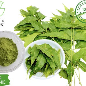 Neem Leaf Powder | 100% Natural Azadirachta Indica | Herbal Green Powder