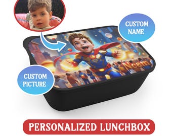 Lonchera infantil personalizada: nombre e imagen personalizados, regreso a clases