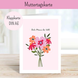 Muttertag, Muttertagskarte, mothers day, Blumenkarte Muttertag, Muttertagsgeschenk, Geschenk für Muttertag, Karte für Muttertag, flowers
