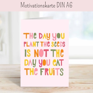 Motivationskarte, motivation card, Affirmationskarte, affirmation card, daily affirmation, Aufmunterung, Grusskarte, Postkarte