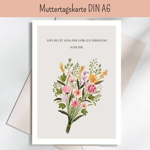 Muttertag, Muttertagskarte, mothers day, Blumenkarte Muttertag, Muttertagsgeschenk, Geschenk für Muttertag, Karte für Muttertag, flowers