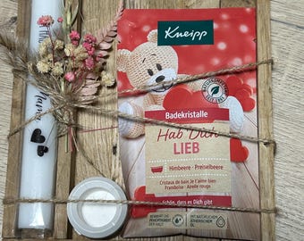 I love you, Mom! Wellness Set, Me-Time, Mother's Day, Bath Additive, Little Break, Candle Set, Gift, Little Something, Mother's Day, Mum