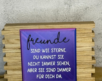 Tile 'Good Friends' made from original building blocks