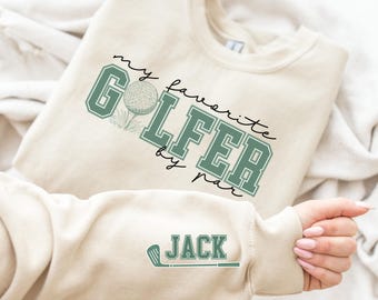 Personalized Golf Mama Sweatshirt, My Favorite Golfer by Par Hoodie, Golf Mama Sweater, Custom Golf Sweatshirt, My Favorite Golfer Golf Team