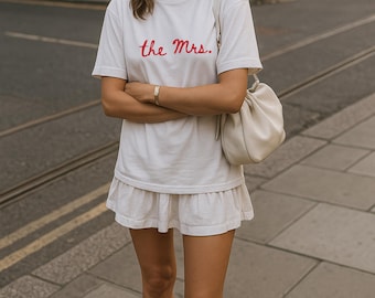 The MRS T-Shirt, Custom Bride Tee, Wedding Gift for Her, Newlywed Shirt, Bridal Shower Gift, Honeymoon Top, Bachelorette Party Tee, Wifey
