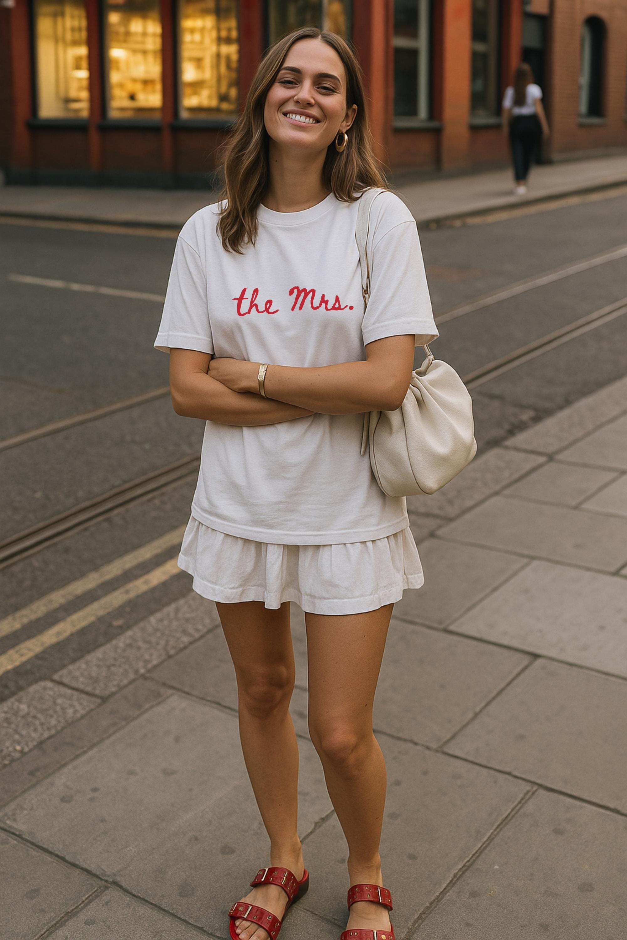 The MRS T-Shirt, Custom Bride Tee, Wedding Gift for Her, Newlywed Shirt, Bridal Shower Gift, Honeymoon Top, Bachelorette Party Tee, Wifey