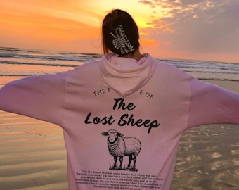 Parable of the Lost Sheep Hoodie, Bible Verse Sweatshirt, Religious Shirt Gifts, Faith Based Clothing Worship Gospel Crewneck, Christian Tee
