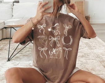 Comfort Colors® Horse Girl Era Shirt, Horse Lover Gift, Western Cowgirl Shirt, Horse Riding Shirt, Country Girl Cowgirl Gift, Equestrian Tee