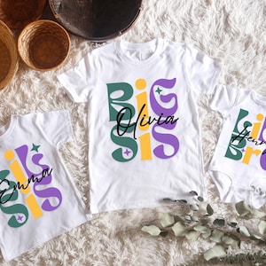 Personalized Sibling Shirts, Big Brother-Lil Brother Shirts, Big Sister- Lil Sister Shirts, Custom Matching Family Shirts, Sister Gifts