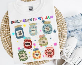Inclusion Shirt, Neurodiversity Shirt, Inclusion Is My Jam, Special Education Teacher, Autism Awareness, Autism Teacher, Inclusion Teacher