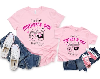 First Mothers Day Shirt 2025, Our First Mothers Day Shirt, New Mommy Gift, Mothers Day Matching Outfit, Mom Girl Baby Shirt,Mom Boy Baby Tee