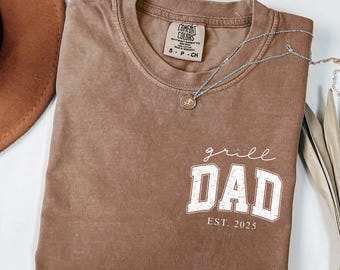 Comfort Colors® Grill Dad Shirt, Grilling Gifts For Grill Dad, Meat Smoker Grill T-Shirt, Funny Chef Shirt, BBQ Smoker Gift, BBQ Shirt Gifts