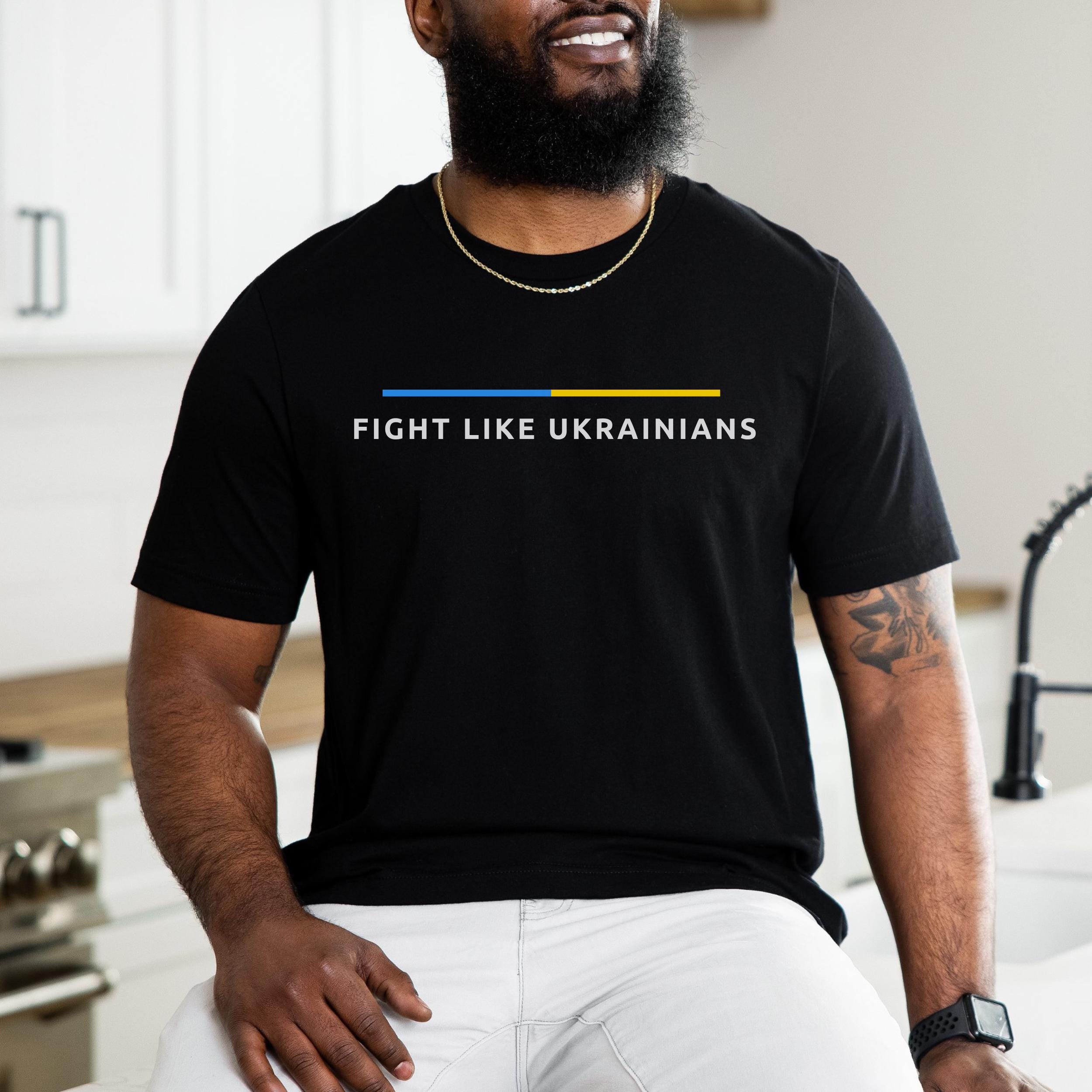 Fight Like Ukrainians Zelensky Camiseta De Hombre