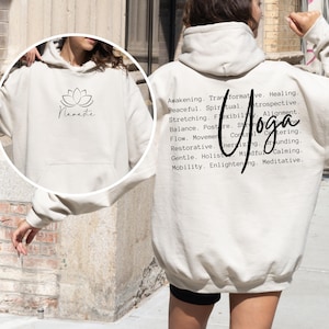 Yoga Sweatshirt For Woman, Yoga Hoodie Lover, Yoga Sweatshirt, Meditation Sweatshirt, Spiritual Sweatshirt, Workout Sweatshirt, Yoga Gifts