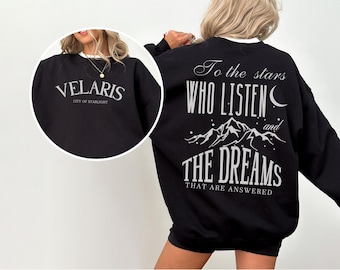 Velaris City Of Starlight Acotar Sweatshirt, Iprintasty of Dreams, Night Court Shirt,Bookish Gift, Court Of Thorns And Roses Shirt
