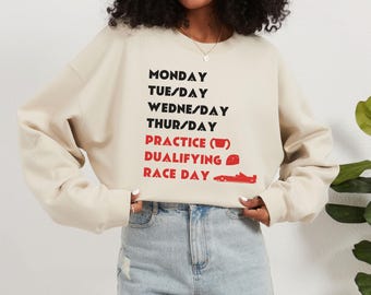 Formula 1 Raceday Sweatshirt, Practice Qualifying Raceday Tshirt, Formula 1 Cute Sweatshirt, Race Day Sundays Shirt, Raceday Sweatshirt