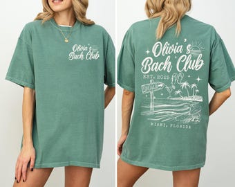 Comfort Colors Custom Beach Bachelorette Shirts, Beach Bride Shirt, Bachelorette Party Shirt, Bach Club Gift, Beach Bride Bridesmaid Gifts