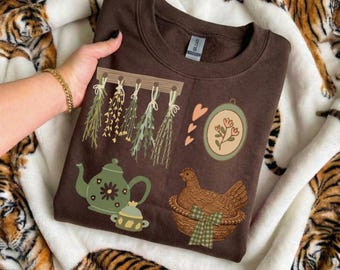 Sweat grand-mère style vintage