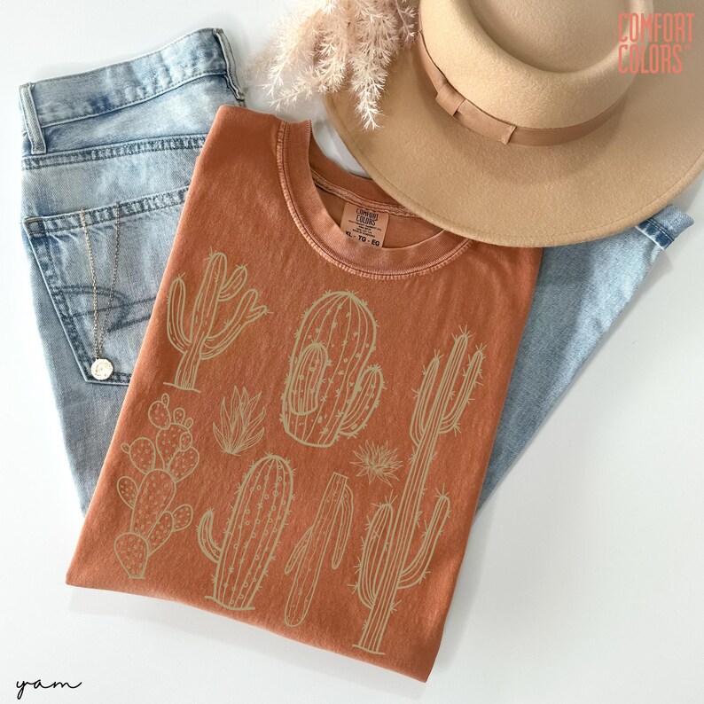Comfort Colors® Cactus Shirt, Desert Shirt, Botanical Shirt, Succulent Shirt, Texas Shirt, Cactus Plants Shirt, Arizona Shirt, Cactus Lover image 4