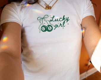 Saint-Patrick t-shirt 8 boules t-shirt de l'an 2000 vert style années 90 t-shirt rétro fille chanceux chemise St Paddys potable chemise ballon de piscine t-shirt bébé