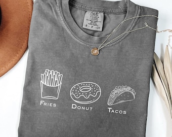 Comfort Colors® Subtle FDT Shirt, Fuck Donald Trump Shirt, Anti Maga Shirt, Fries Donut Tacos Shirt, Anti Trump Tee Political Shirt FDT Gift