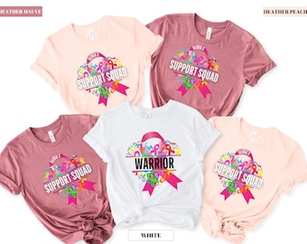 Chemise de l'équipe de soutien du cancer du sein, chemise de sensibilisation au cancer, chemise de guerrier, chemise de lutte contre le cancer du sein, t-shirt de combattant, chemise de l'équipe de soutien de lutte contre le cancer