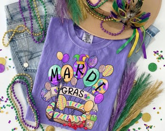 Chemise King Cake Comfort Colors®, t-shirt enfant King Cake, chemise cadeau Mardi Gras, chemise cadeau Luisiana