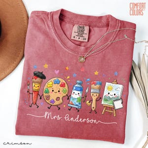 Comfort Colors® Custom Art Teacher Doodle Shirt, Teacher Life Teaching Art Shirt, Teacher Appreciation Gift, Back To School Art Teacher Gift image 8