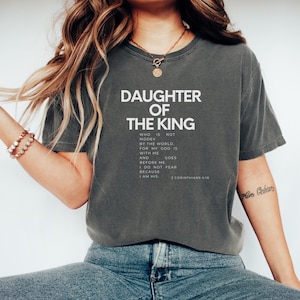 Comfort Colors® Religious Shirt, Child of God Shirt, Daughter of the King Shirt, Love Like Jesus Shirt, christian merch, Bible Verse Shirt