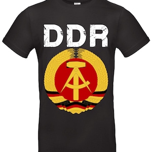 DDR Shirt Retro Design Cult Ostalgie Gift Idea Men Women Unisex Vintage Look