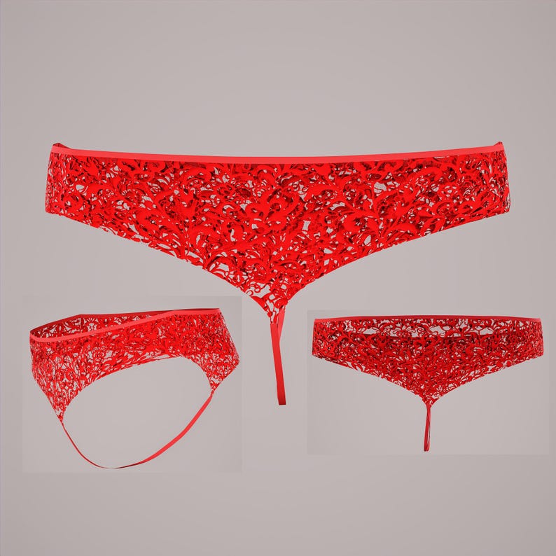 T-front G-string Lace Panties - Etsy