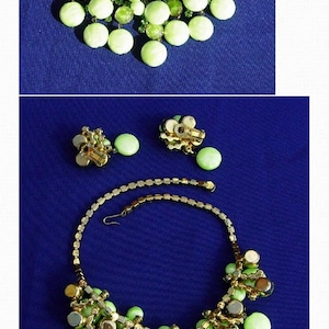 Authentic JULIANA Book piece, Juliana Cha Cha pearl GIVRE Glass Necklace, Timeless DE Deliza Elster Peridot Rhinestone Necklace