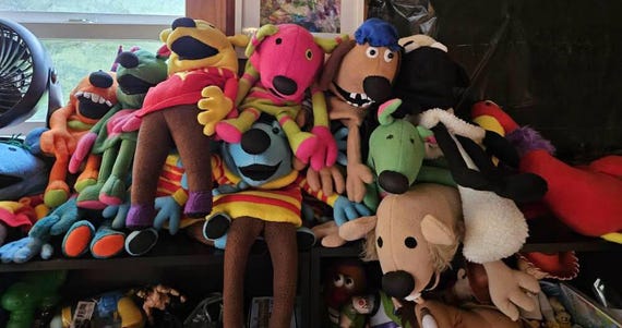 Unique Hand-crafted Puppets Muppets, Jack's Big Music Show Puppets