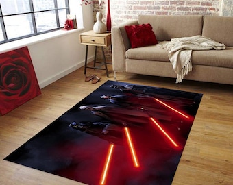 Starwars Rug, Star Wars Rugs, Starwars Emblem Rug, Starwaks Ligstaber Rug, Darth Vader Rug, Movie Rug, Fantasitc Rug, Avenger Rug, Small Rug