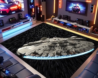 Game Room Rug,Starwars Rug, Star Wars Rug, Kids Room Rug, Area Rug, Boy Room Rug, Fan Rug, 3D Rug, Personalized Gift Rug, Personalized Rug