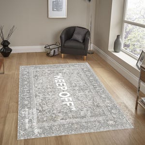 Off White Rug, Keep Off, Keep Off Rugs, Keep, Off, Off White, Living Room Rugs, hypebeast rug, Cool Area Rug, Personalized Rug, Offwhite Rug