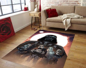 Dark Side Rug, Dark Vader Rug, Star Wars Rug, Starwars Decor Rug, Darth Vader Rug, Star Wars Rug, Lightsaber Rug, Area Rug, Salon Rug, Gift