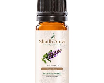 Aceite esencial de salvia sclarea / 100 % puro, sin diluir y natural / Aceites de grado terapéutico premium para aromaterapia y difusor / 5 ml a 1000 ml