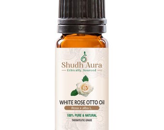 Huile essentielle de rose ottomane de Bulgarie - Rosa Alba, 100 % pure, naturelle, huile non diluée pour l'aromathérapie, le diffuseur et le bricolage - 5 ML à 1000 ML