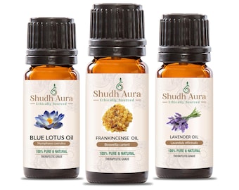 Set di oli essenziali Harmony - Confezione da 3 flaconi - Perfetto per aromaterapia, diffusore, fragranze, cura della casa, creazione di candele - 3 x 5 ml