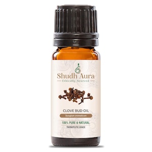 Clove Essential Oil - Bud, 100% Pure, Natural, Undiluted & Therapeutic Grade Oils for Aromatherapy, Diffuser, and DIY - 5 ML To 1000 ML