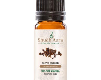 Aceite esencial de clavo - Bud, 100% puro, natural, sin diluir y de grado terapéutico para aromaterapia, difusor y bricolaje - 5 ml a 1000 ml