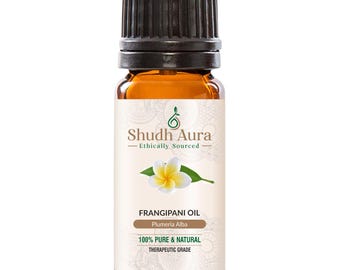Frangipani Essential Oil | 100% Pure, Natural & Undiluted | Therapeutic Grade Oils for Aromatherapy, Diffuser, and DIY - 5 ML To 1000 ML