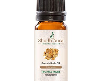 Benzoin Resin Essential Oil  - Styrax Benzoin | 100% Pure, Natural, Therapeutic Grade Oils for Aromatherapy, Diffuser, & DIY - 5ML To 1000ML