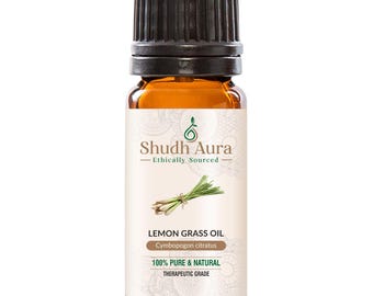 Olio essenziale di citronella / 100% puro, naturale e non diluito / Oli di qualità terapeutica premium per aromaterapia e diffusore - da 5 ml a 1000 ml