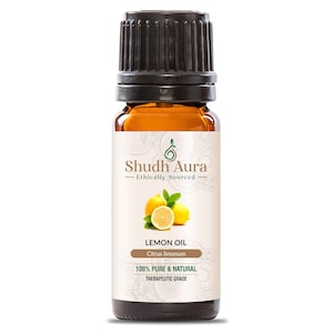 Lemon Essential Oil | 100% Pure, Natural, and Undiluted | Premium Therapeutic Grade Oils for Aromatherapy, Diffuser, and DIY - 5ML To 1000ML