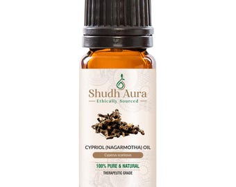 Nagarmotha (Cypriol) Essential Oil | 100% Pure, Natural, and Undiluted | Therapeutic Grade Oils for Aromatherapy & Diffuser - 5 ML To 1000ML